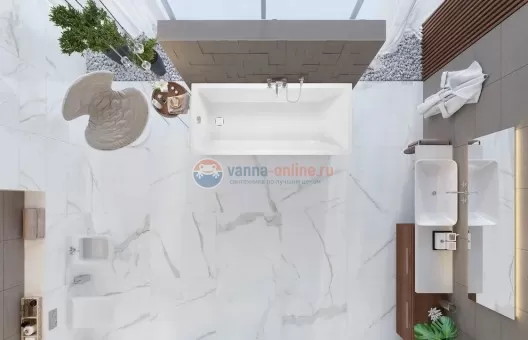 Акриловая ванна Vagnerplast Cavallo 160 x 70 см