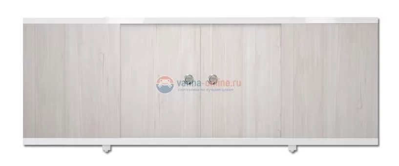 Водостойкий экран под ванну "Купе" 149 см белый ясень