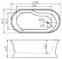 Ванна акриловая BelBagno BB300 170 x 80 см