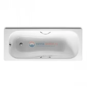 Стальная ванна Roca Princess N 150x75 см 2204E0000 с отверстиями для ручек