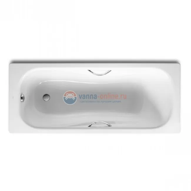 Стальная ванна Roca Princess N 150x75 см 2204E0000 с отверстиями для ручек
