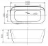 Ванна акриловая BelBagno BB303 160 x 80 см