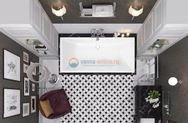 Акриловая ванна Vagnerplast Cavallo 180 x 80 см