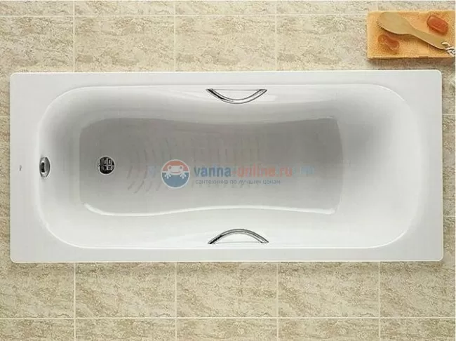 Стальная ванна Roca Princess N 160x75 см 2203E0000 с отверстиями для ручек Стальная ванна Roca Princess N 160x75 см 2203E0000 с отверстиями для ручек