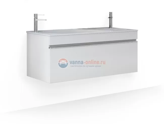 Тумба под раковину Raval Hotte Hot.01.100/P/W, 100 см, белая