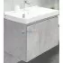 Тумба Comforty Осло-80, бетон светлый с раковиной Fest 80 F01