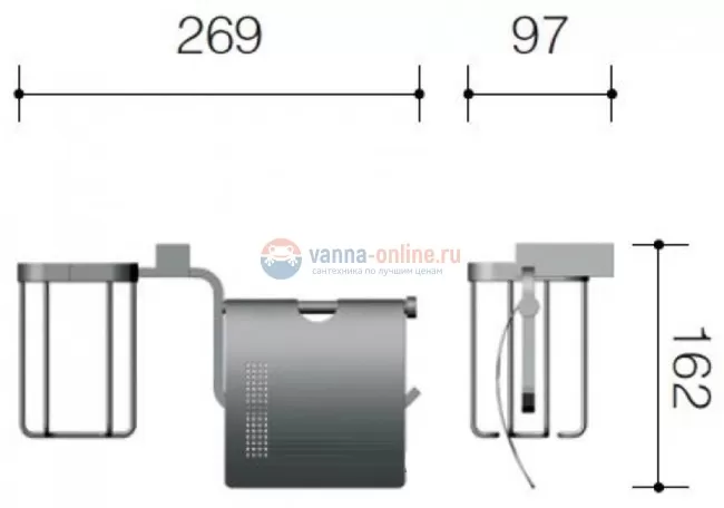Держатель туалетной бумаги и освежителя воздуха Schein Rembrandt 066SE2-R