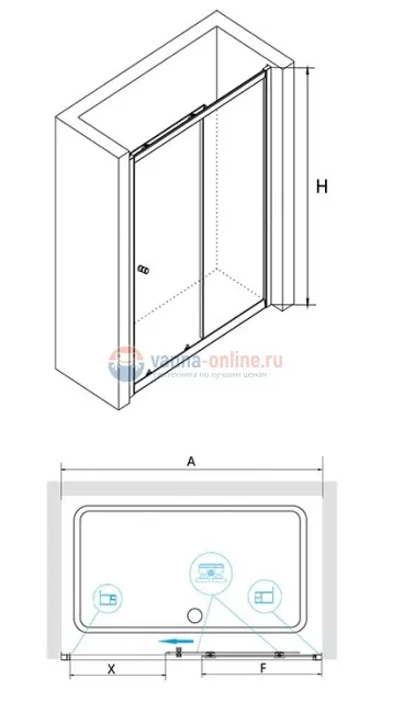Душевая дверь RGW CL-12, 04091211-11, 110 х 185 см раздвижная, стекло прозрачное Душевая дверь RGW CL-12, 04091211-11, 110 х 185 см раздвижная, стекло прозрачное