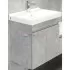 Тумба Comforty Осло-60, бетон светлый с раковиной Fest 60 F01