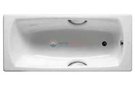 Стальная ванна Roca Swing 170х75 см 2201E0000 с отверстиями для ручек