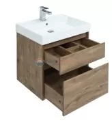 Тумба под раковину Aquanet Nova Lite 60, 2 ящика, дуб рустикальный