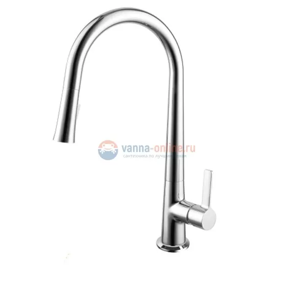 Смеситель Lemark Soul LM6001C для кухонной мойки, с вытягиваемым изливом