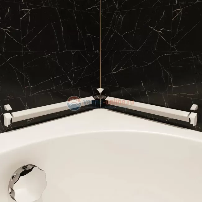 Бордюр Sanjet декоративный для ванн и поддонов, комплект (195см/1,5см - 2 шт) с уголками Бордюр Sanjet декоративный для ванн и поддонов, комплект (195см/1,5см - 2 шт) с уголками