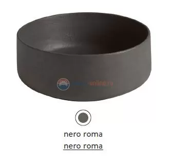 Раковина ArtCeram Cognac Countertop COL001 20; 00, накладная, цвет - nero roma, 42 х 42 х 16 см