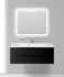 Тумба с раковиной BelBagno Marino MARINO-1200-2C-SO-NL-P, 120 х 45 х 55 см, Nero Lucido - черный глянец