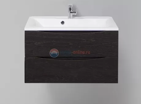Тумба под раковину BelBagno Marino MARINO-800-2C-SO-RCA-P, 80 х 45 х 55 см, Rovere Cioccolato Amaro - коричневый темный