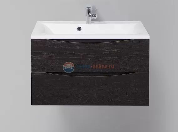 Тумба под раковину BelBagno Marino MARINO-800-2C-SO-RCA-P, 80 х 45 х 55 см, Rovere Cioccolato Amaro - коричневый темный