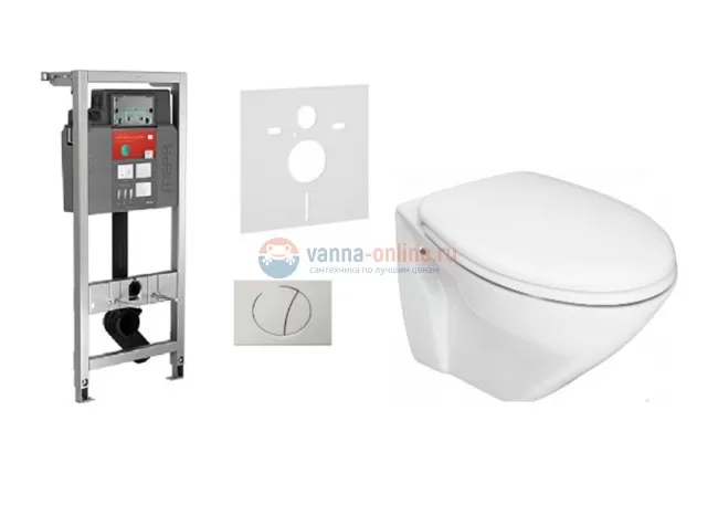 Инсталляция Mepa 514306 с унитазом Sanindusa Cetus 110034004, сиденье микролифт, комплект