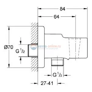 Гигиенический душ GROHE BauCurve 123072 со смесителем (4 в 1) Гигиенический душ GROHE BauCurve 123072 со смесителем (4 в 1)