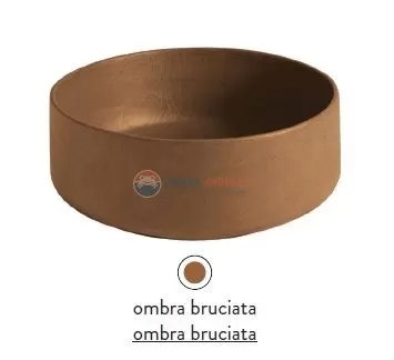 Раковина ArtCeram Cognac Countertop COL001 19; 00, накладная, цвет - ombra bruciata, 42 х 42 х 16 см