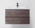 Тумба с раковиной BelBagno Luce LUCE-900-2C-SO-PT, 90 х 48 х 50 см, цвет серый камень (stone)