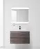 Тумба с раковиной BelBagno Luce LUCE-900-2C-SO-PT, 90 х 48 х 50 см, цвет серый камень (stone)