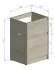 Тумба под раковину BelBagno Kraft KRAFT-LVD-580/1200-2C-PIA-PG, напольная, Pietra Grigio