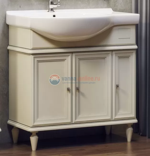 Тумба под раковину Opadiris Санрайз 90 R, Z0000006354, слоновая кость