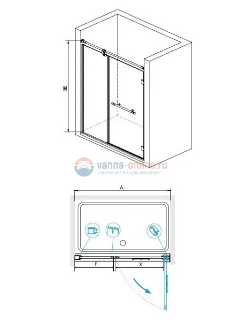 Душевая дверь RGW VI-01, 02040109-18, 90 х 195 см распашная, стекло прозрачное, белый/золото Душевая дверь RGW VI-01, 02040109-18, 90 х 195 см распашная, стекло прозрачное, белый/золото