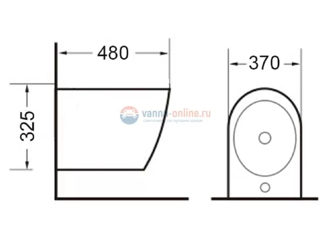 Биде Timo Kulo ТК-404, подвесное Биде Timo Kulo ТК-404, подвесное
