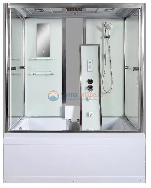 Душевая кабина Deto V160, 160 x 85 см, с электрикой, гидромассажем, с сиденьем Душевая кабина Deto V160, 160 x 85 см, с электрикой, гидромассажем, с сиденьем