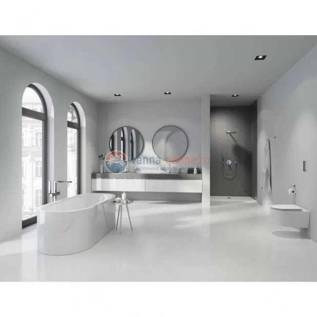 Смеситель однорычажный Grohe Plus 23846003 для ванны, напольный Смеситель однорычажный Grohe Plus 23846003 для ванны, напольный