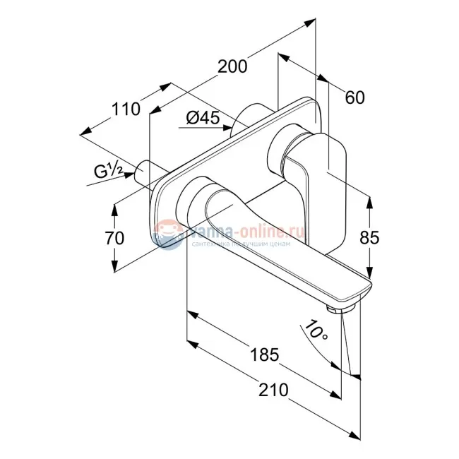 Смеситель Kludi Ameo 412440575 для раковины Смеситель Kludi Ameo 412440575 для раковины