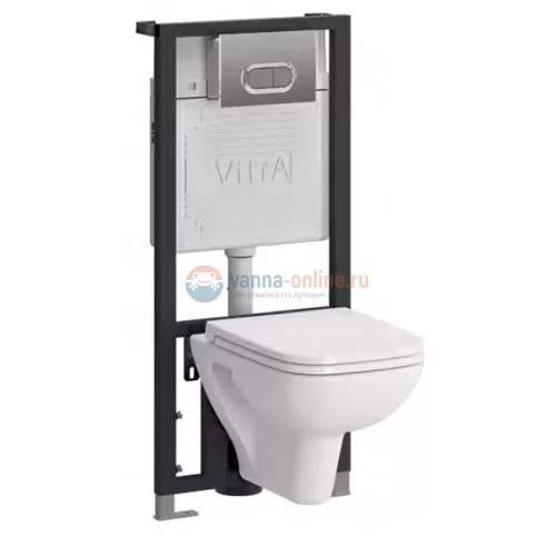 Инсталляция с унитазом Vitra S20 9004B003-7204, сиденье микролифт, комплект