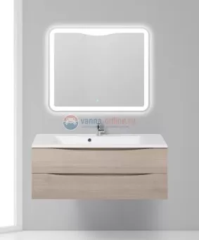 Тумба с раковиной BelBagno Marino MARINO-1200-2C-SO-RG-P, 120 х 45 х 55 см, Rovere Grigio - светлое дерево