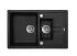 Кухонная мойка Iddis Vane G V16B785i87 78 x 50 x 22.7 см, Granucryl, 1 чаша+1/2, черный