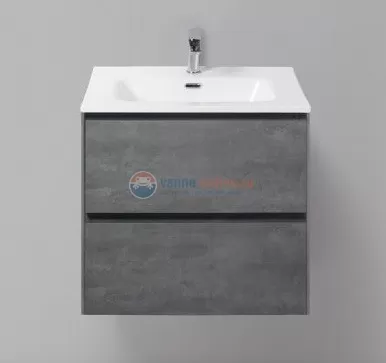 Тумба с раковиной BelBagno Pietra PIETRA-600-2C-SO-SCM, 60 х 46 х 55 см, цвет серый (stucco cemento)