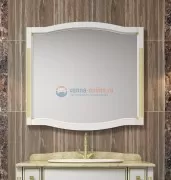 Зеркало Opadiris Лаура 100, белое с бежевой патиной Зеркало Opadiris Лаура 100, белое с бежевой патиной