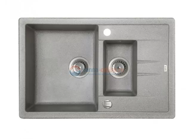 Кухонная мойка Iddis Vane G V17G785i87 78 x 50 x 22.7 см, Granucryl, 1 чаша+1/2, серый