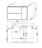 Тумба под раковину Jacob Delafon Soprano 100 EB1331-E15, цвет - черное дерево, 96*53,5 см