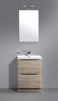 Тумба с раковиной BelBagno ANCONA-N-600-2C-PIA-WO, цвет Rovere Bianco