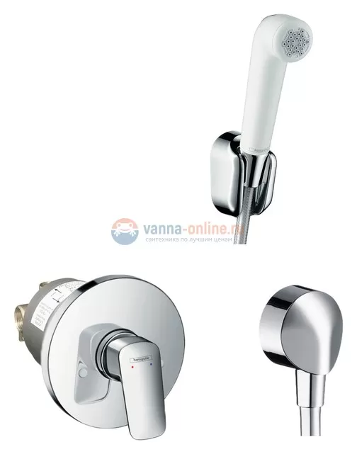 Гигиенический душ Hansgrohe SetLogis 3 в 1 (71666000/32127000/27454000) Гигиенический душ Hansgrohe SetLogis 3 в 1 (71666000/32127000/27454000)