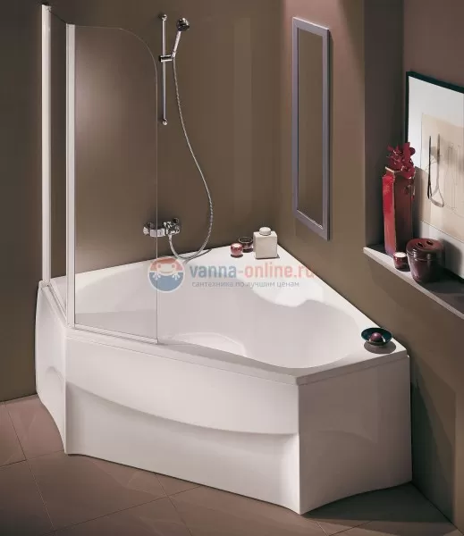Ванна акриловая Jacob Delafon Bain Douche E6219-00, правая 135 x 135 см