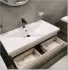 Тумба c раковиной Art&Max AM-Platino-750-2C-SO-GM, 75 x 48 x 55 см подвесная, серый матовый 