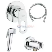 Гигиенический душ со смесителем Grohe BauLoop 124895, ручной, хром Гигиенический душ со смесителем Grohe BauLoop 124895, ручной, хром