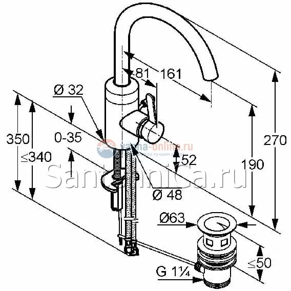 Смеситель Kludi Bingo Star 420230575 для раковины