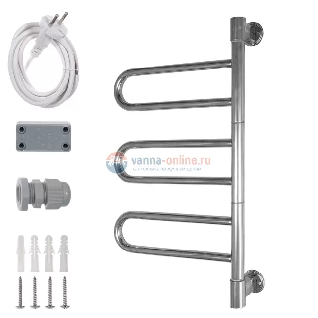 Полотенцесушитель электрический Energy U chrome G3K, ширина 40 см, высота 74.5 см Полотенцесушитель электрический Energy U chrome G3K, ширина 40 см, высота 74.5 см