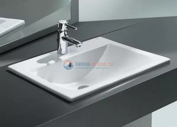 Раковина Roca Diverta 32711600Y 55 см , 55x42,5 , врезная сверху