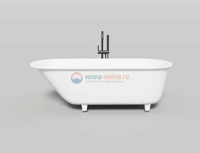 Ванна из искусственного камня Salini Ornella 170 x 70 x 59 см из материала Sapirit, белая матовая 102313M