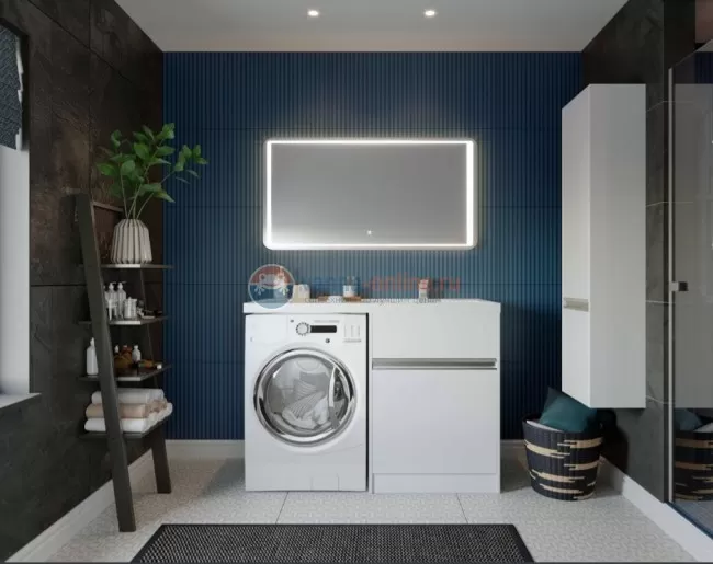 Тумба Акватон Лондри под стиральную машину 60 см, 1A235901LH010, напольная Тумба Акватон Лондри под стиральную машину 60 см, 1A235901LH010, напольная